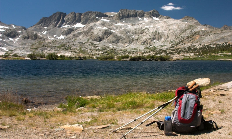 Hiking Trail in Ansel Adams Wilderness in Inyo National Forest