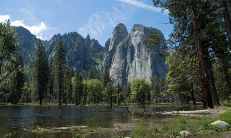 Cathedral Rocks in Yosemite National Park