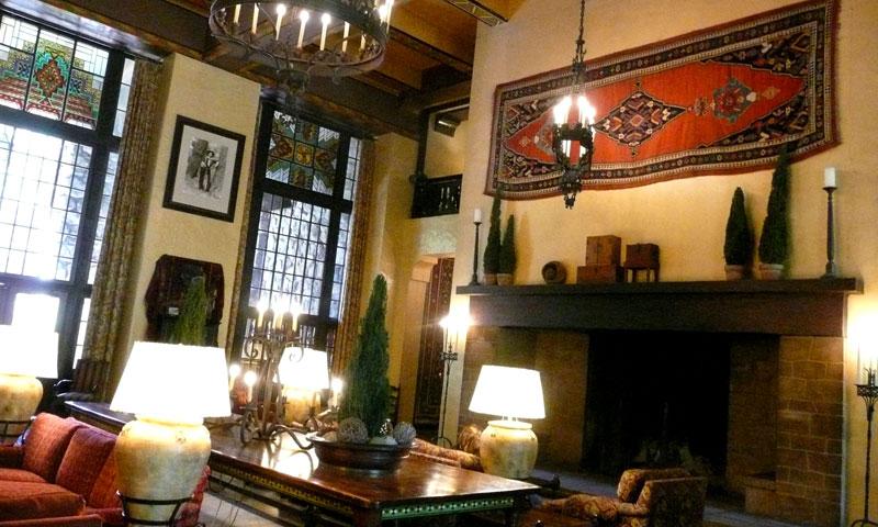 Lobby at Ahwahnee Hotel in Yosemite